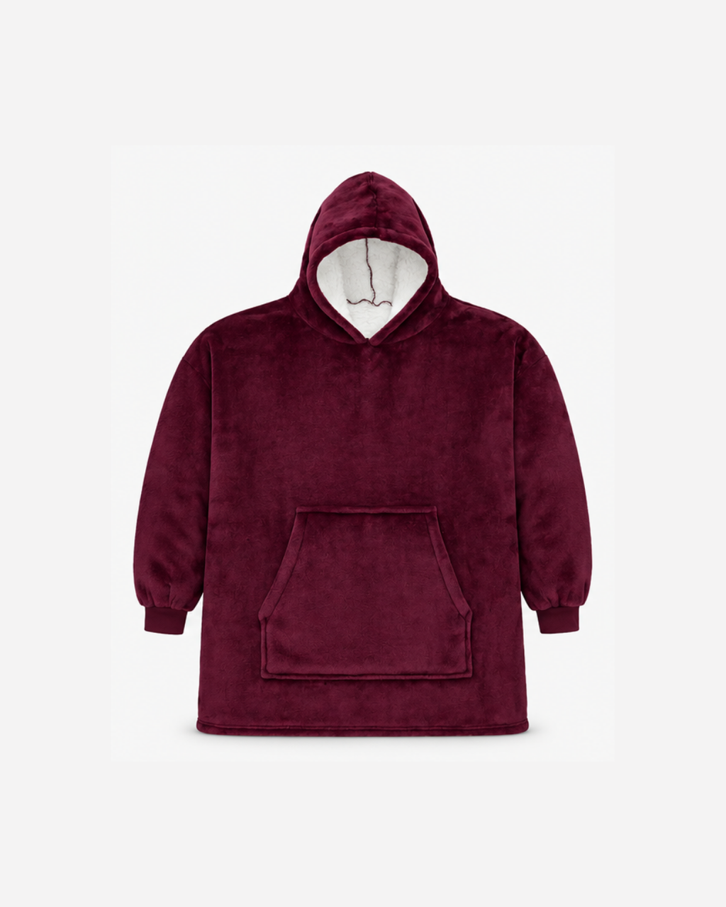 Chaleur Hooded Blanket – Burgundy - One size