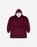 Chaleur Hooded Blanket – Burgundy - One size