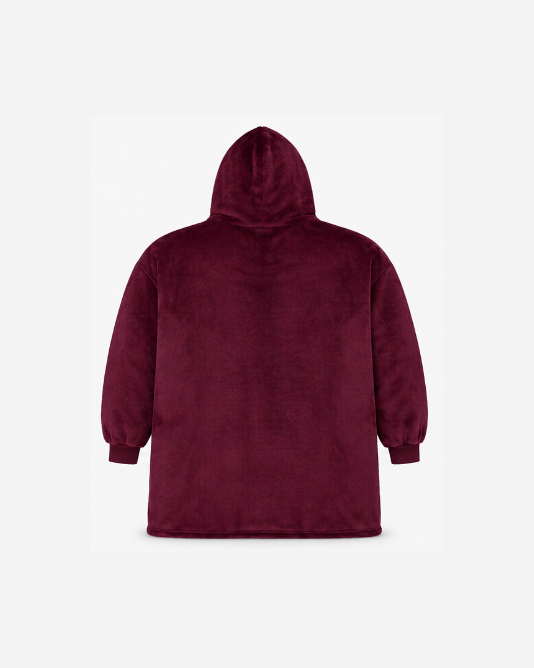 Chaleur Hooded Blanket – Burgundy - One size