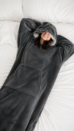Chaleur Hooded Blanket – Grijs - One size