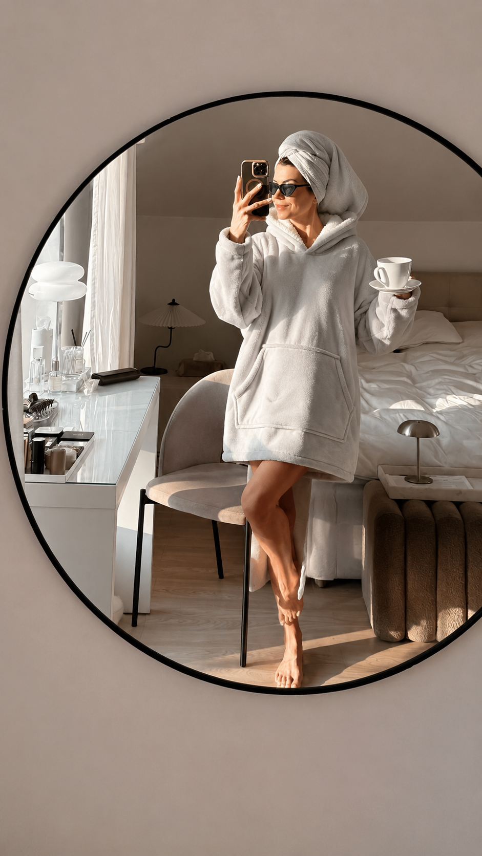 Chaleur Hooded Blanket – Licht Grijs - One size